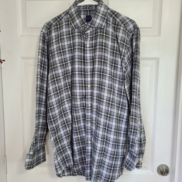 Mercer Men's Classic Long Sleeve Oxford Dress Shirt, Size: Medium Color: Brown - Picture 2 of 10